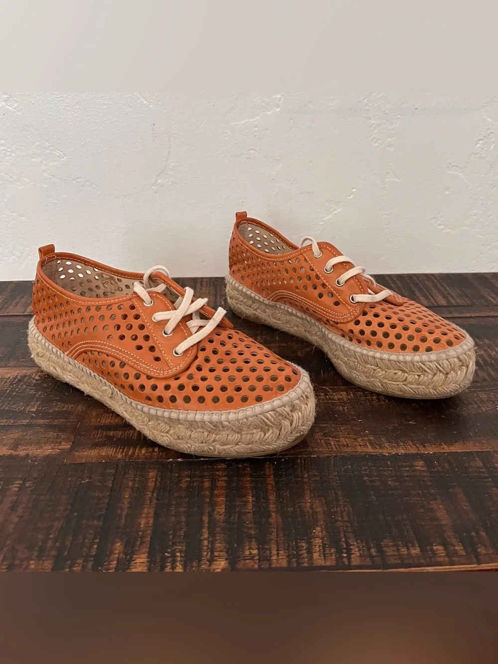 Loeffler Randall perforated leather
